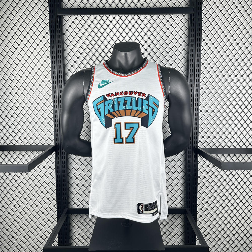 NBA Memphis Grizzies 24/25 Retro White jersey KAWAMURA#17 S-XXL