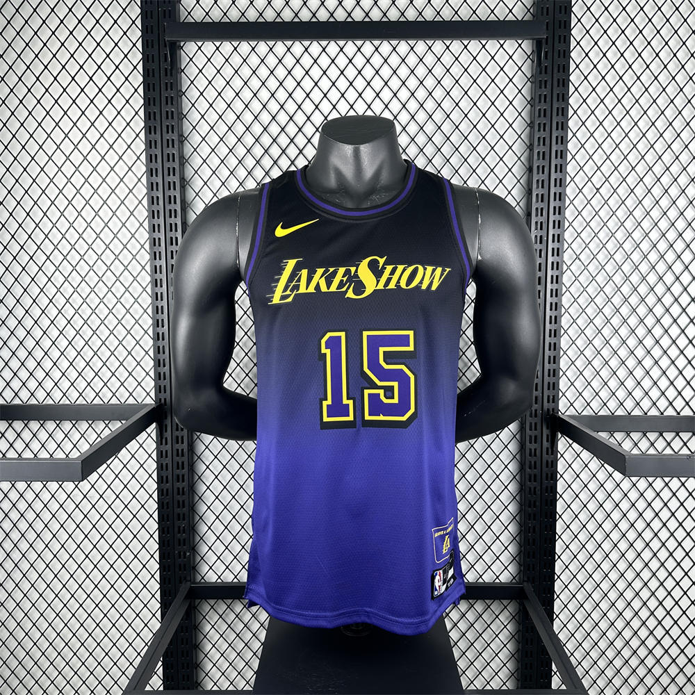 NBA Los Angeles Lakers 24/25 City Edition Purple Jersey REAVES#15 S-XXL
