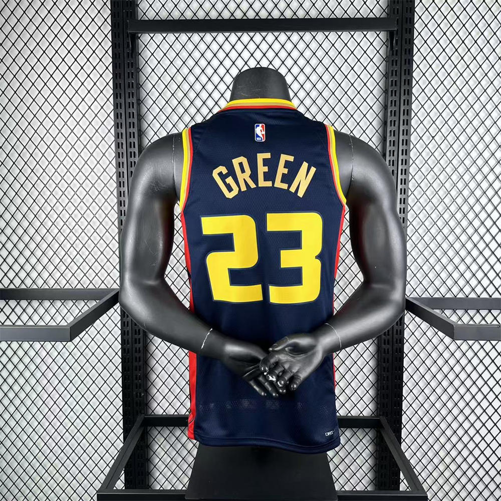 NBA Golden State Warriors 24/25 City Edition Black Jersey GREEN#23 S-XXL