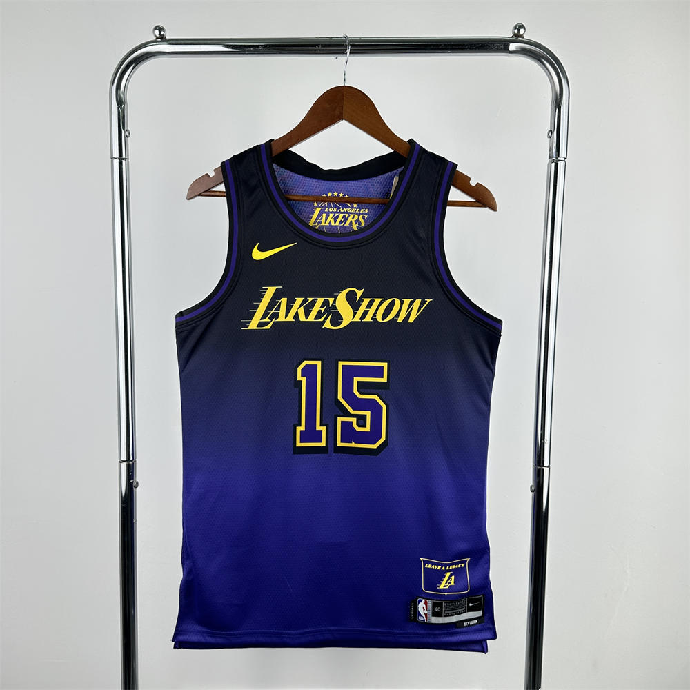 NBA Los Angeles Lakers 24/25 City Edition Purple Jersey REAVES#15 S-XXL