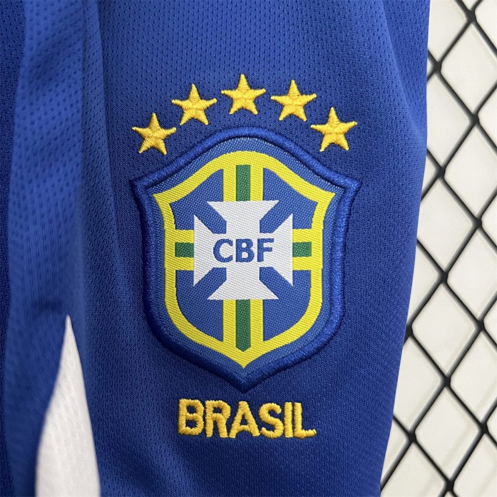 Retro 2004 Brazil home jersey Kid Kits Size 16-28
