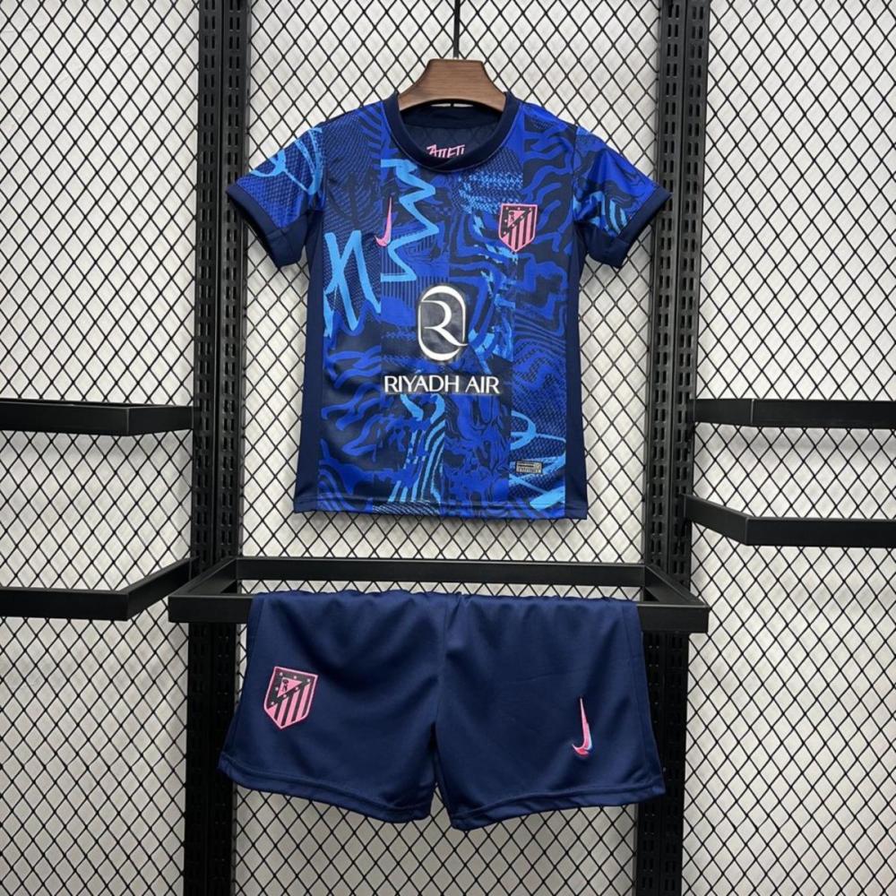 24/25 Atletico Madrid Third jersey Kid Kits Size 16-28