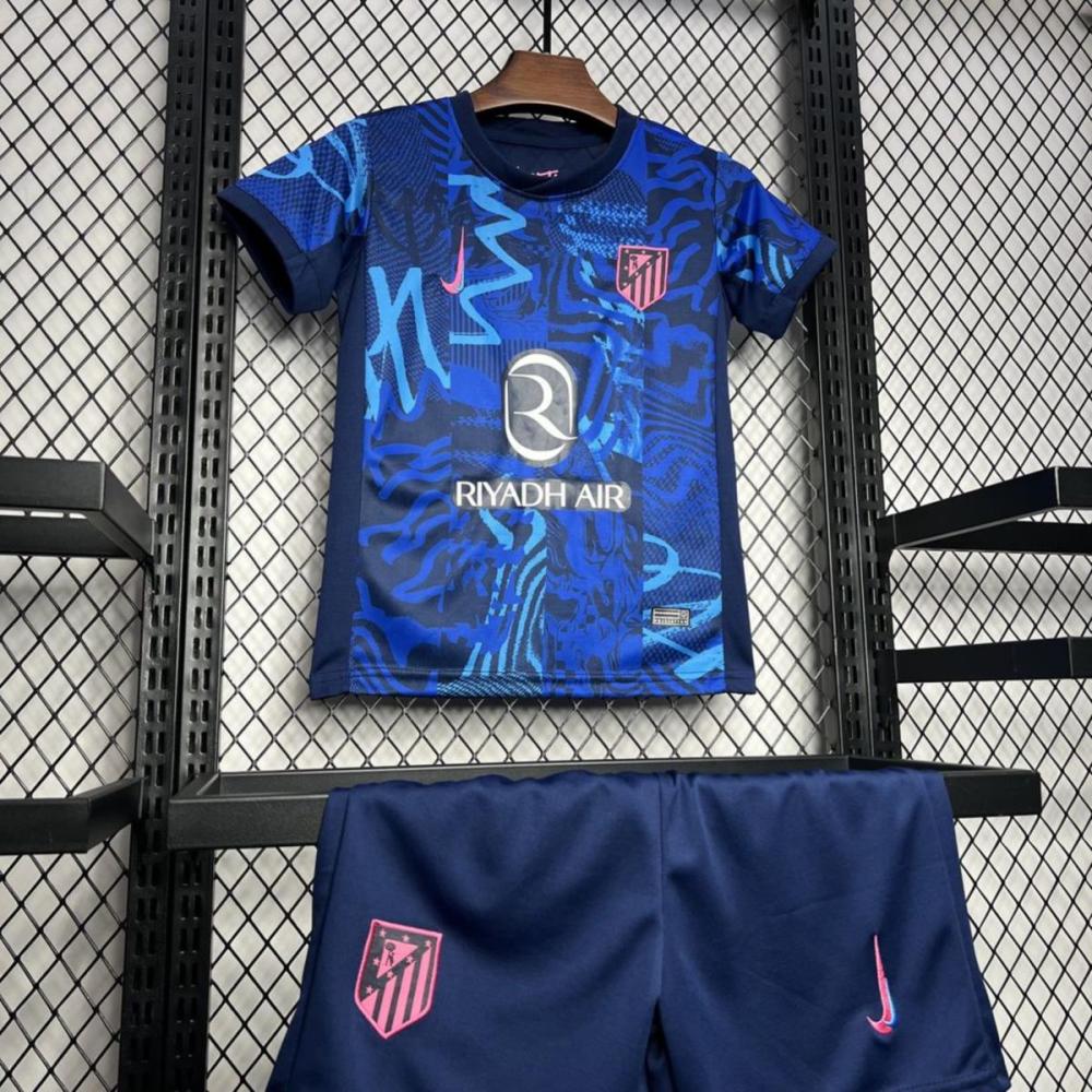 24/25 Atletico Madrid Third jersey Kid Kits Size 16-28
