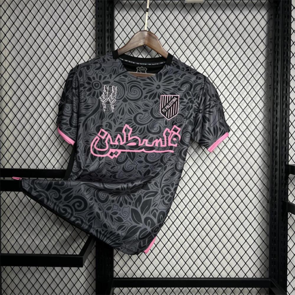 2023/24 CD Palestino Black training pre-match training Jersey Fan Version