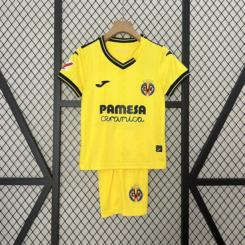 24/25 Kids Villarreal Home jersey Kid Kits Size 16-28