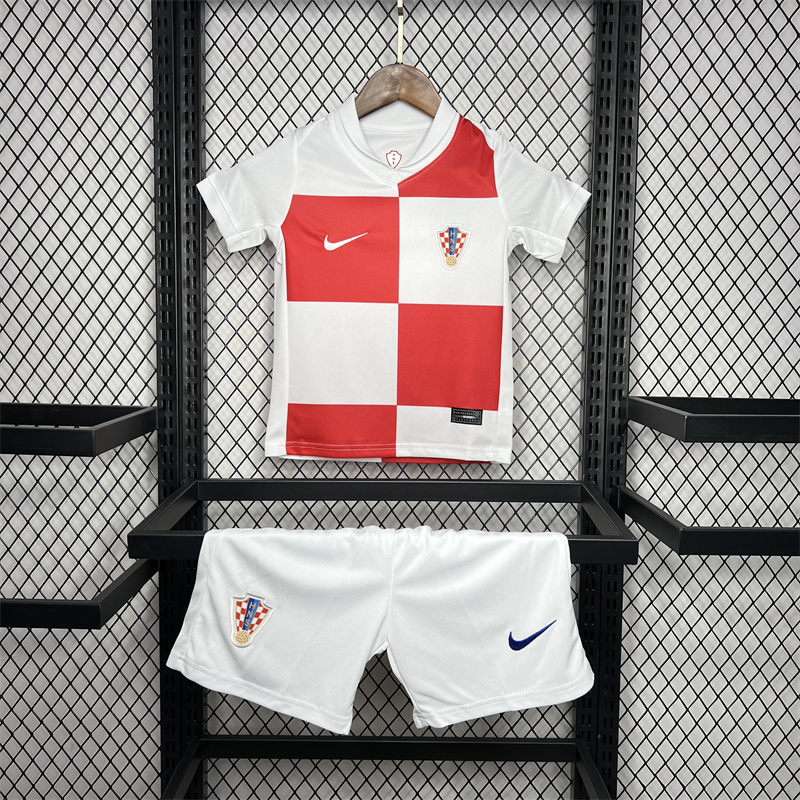 24/25 Croatia Home jersey Kid Kits Size 16-28