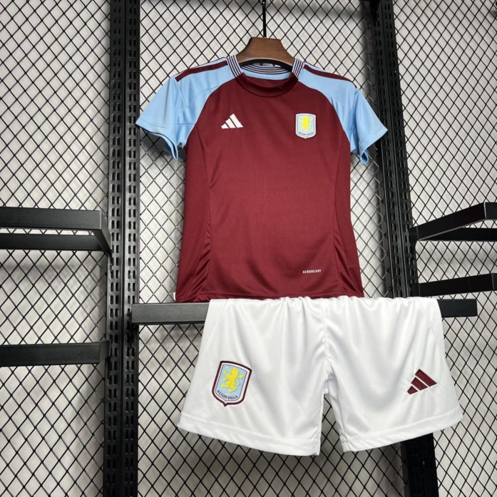 2024/25 Aston Villa Home jersey Kid Kits Size 16-28