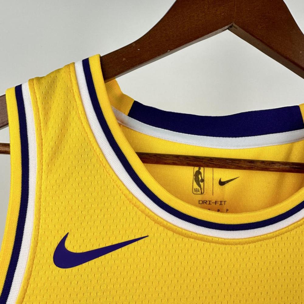 NBA Los Angeles Lakers Dončić#77 2025 Gold Association Edition Swingman Jersey S-XXL