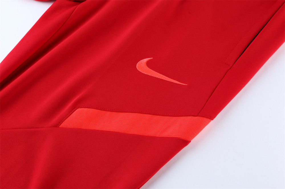 2021 Liverpool Red Long-sleeved half-pull training kit Football team kit