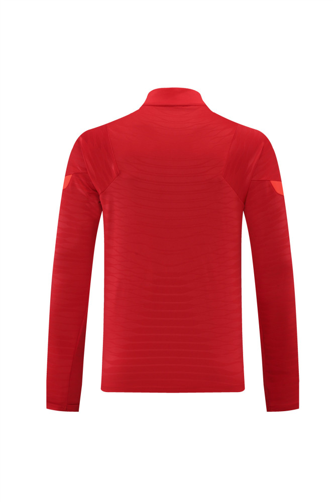 2021 Liverpool Red Long-sleeved half-pull training kit Football team kit