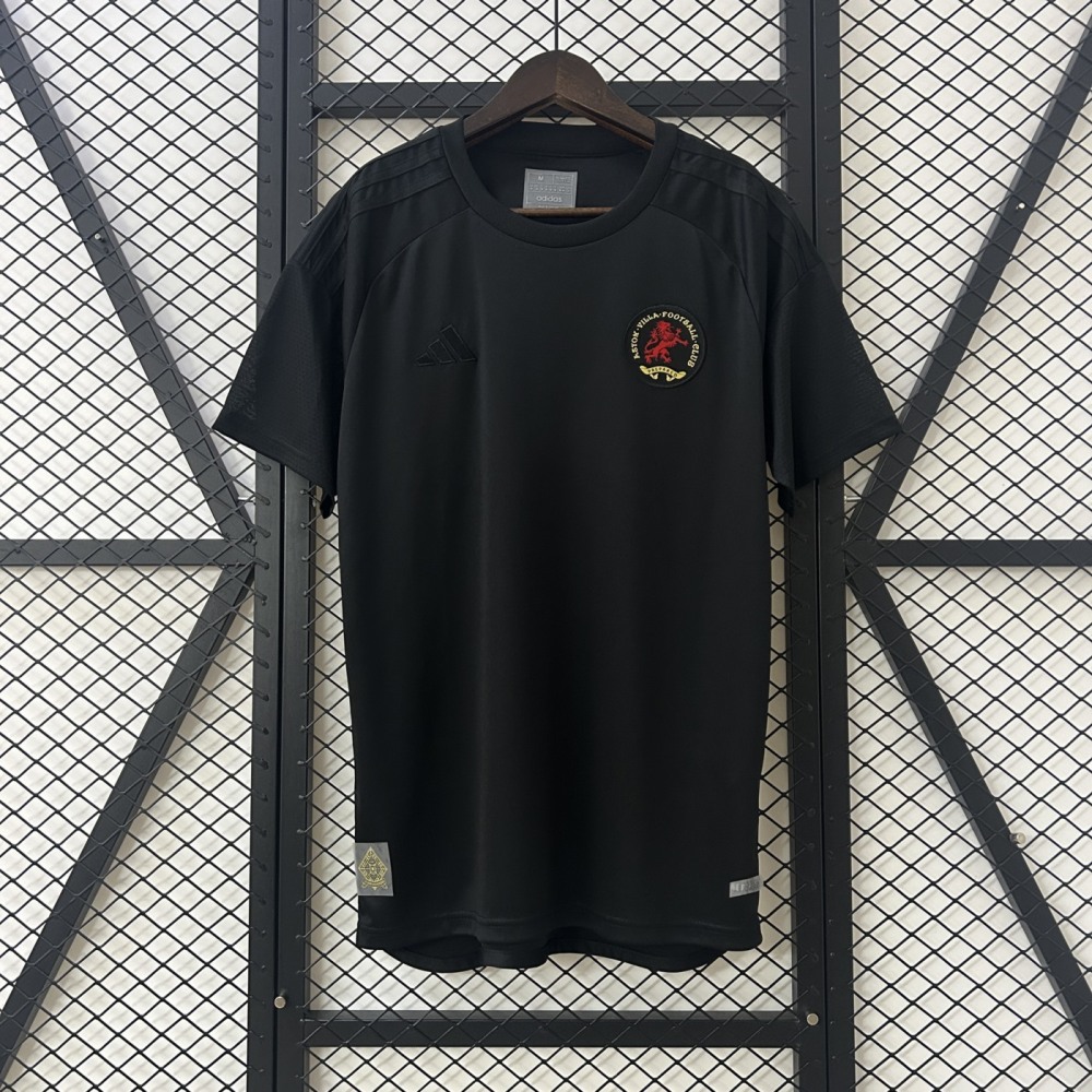 25/26 Aston Villa 125th Anniversary Black Jersey Fan Version