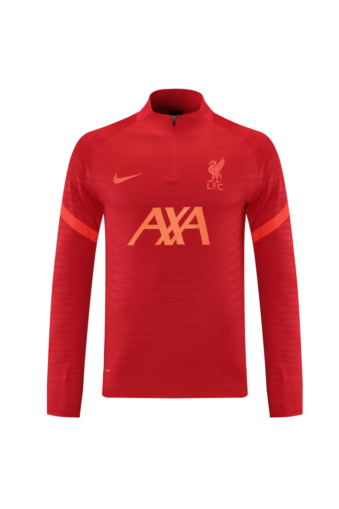 2021 Liverpool Red Long-sleeved half-pull training kit Football team kit