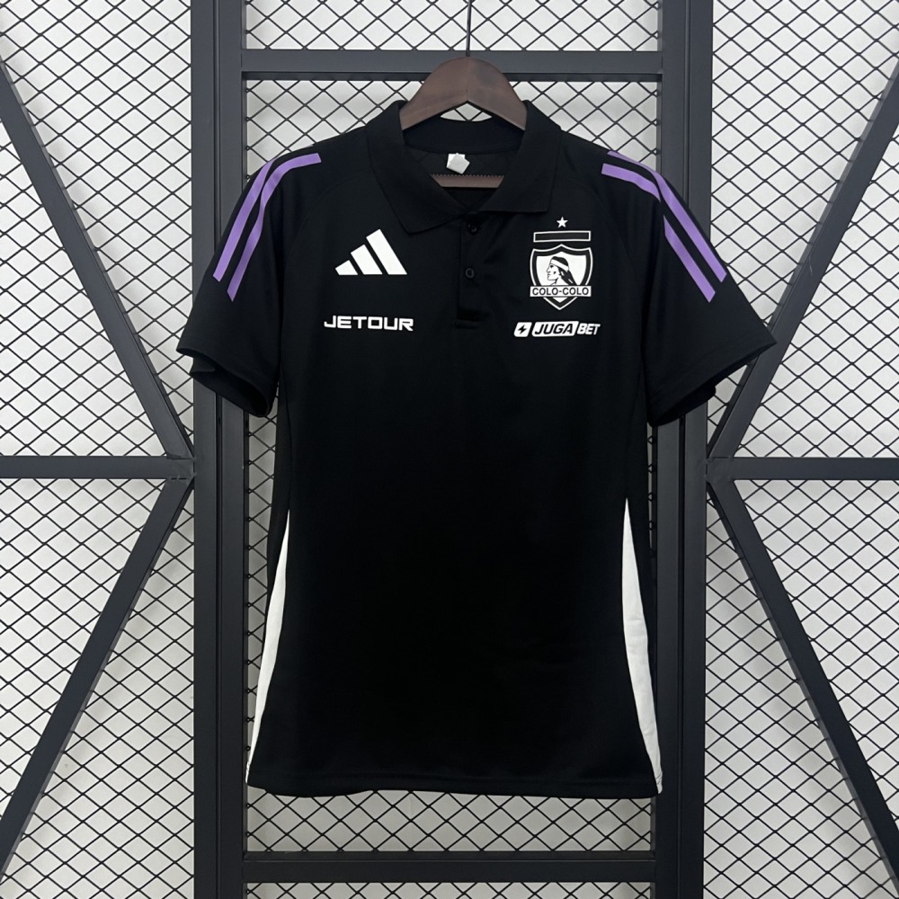 25/26 Colo Colo Black Polo Jersey Fan Version