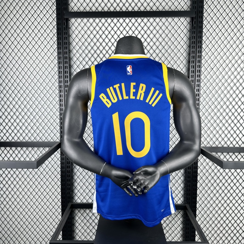 NBA Golden State Warriors V-Neck Mexico Edition Blue Jersey BUTLER Ⅲ #10 S-XXL