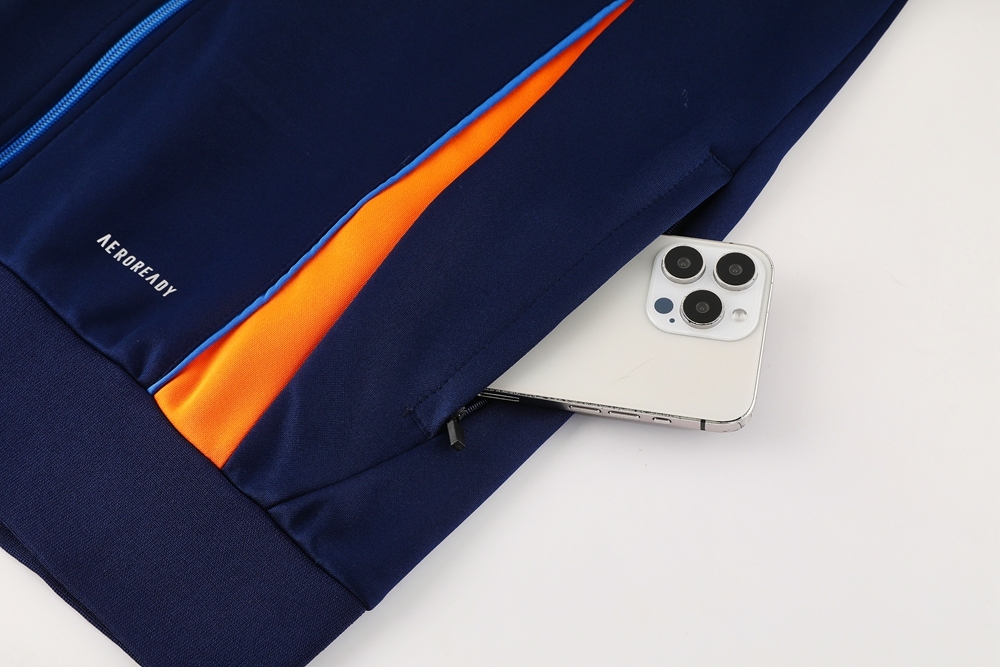 2024 Juventus Royal Blue Jacket Training Suit Set Football Team Shirt Sports Fashion