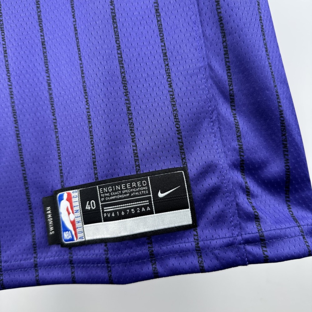 NBA Los Angeles Lakes Round Neck Purple Jersey DONCIC#77 S-XXL
