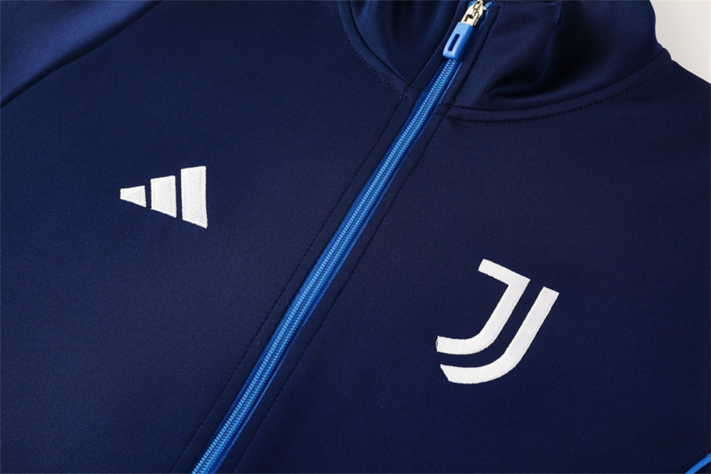 2024 Juventus Royal Blue Jacket Training Suit Set Football Team Shirt Sports Fashion