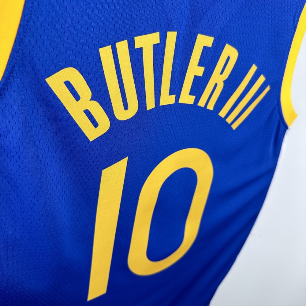 NBA Golden State Warriors V-Neck Mexico Edition Blue Jersey BUTLER Ⅲ #10 S-XXL