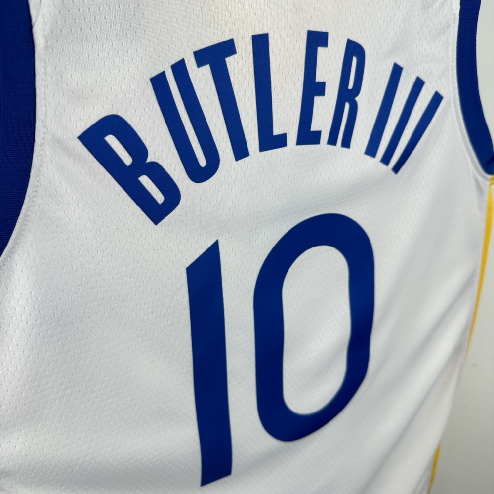 NBA Golden State Warriors V-Neck Mexico Edition White Jersey BUTLER Ⅲ#10 S-XXL