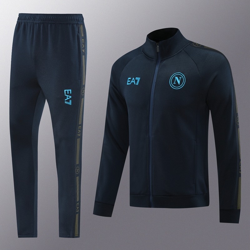2024 Napoli Royal Blue Jacket Training Suit Set Football Team Shirt Sports Fashion
