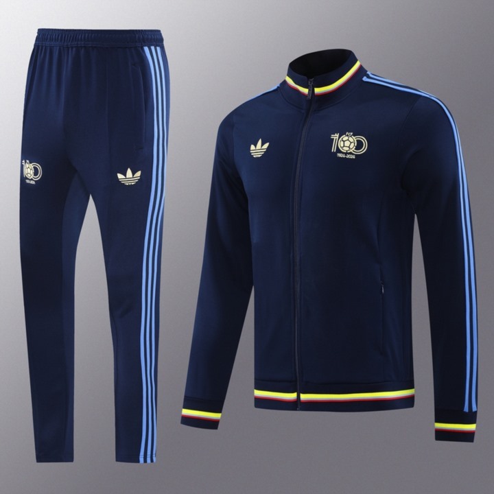 2024 Colombia Sapphire Blue Jacket Training Suit Set Football Team Shirt Sports Fashion