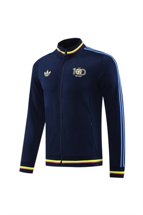 2024 Colombia Sapphire Blue Jacket Training Suit Set Football Team Shirt Sports Fashion