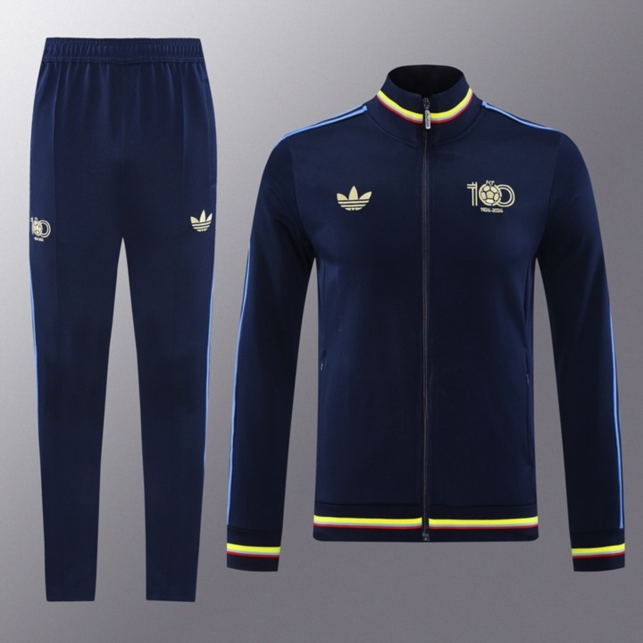 2024 Colombia Sapphire Blue Jacket Training Suit Set Football Team Shirt Sports Fashion
