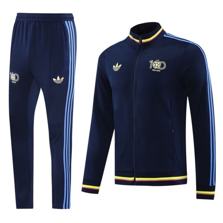 2024 Colombia Sapphire Blue Jacket Training Suit Set Football Team Shirt Sports Fashion
