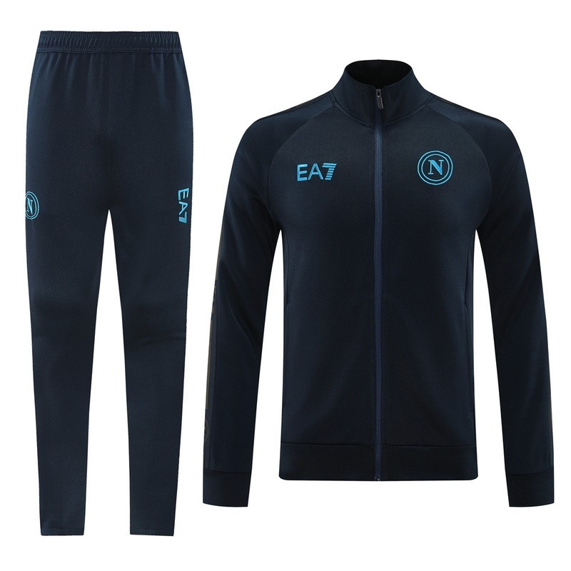 2024 Napoli Royal Blue Jacket Training Suit Set Football Team Shirt Sports Fashion
