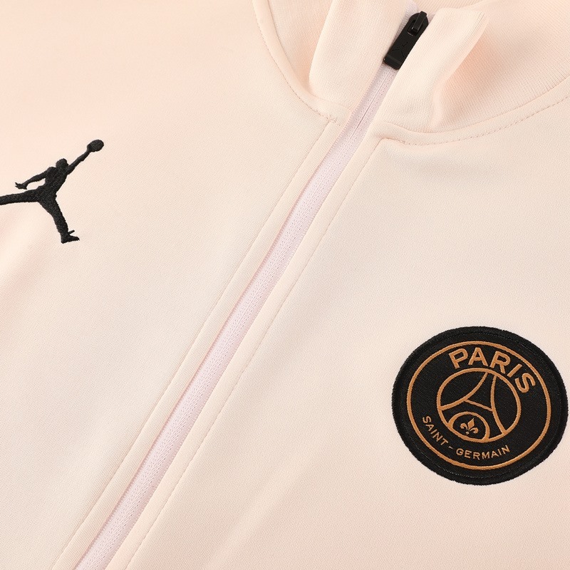 2024 PSG Light Pink Jacket Training Suit Set Football Team Shirt Sports Fashion