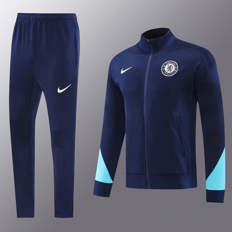 2024 Chelsea Royal Blue Jacket Training Suit Set Football Team Shirt Sports Fashion