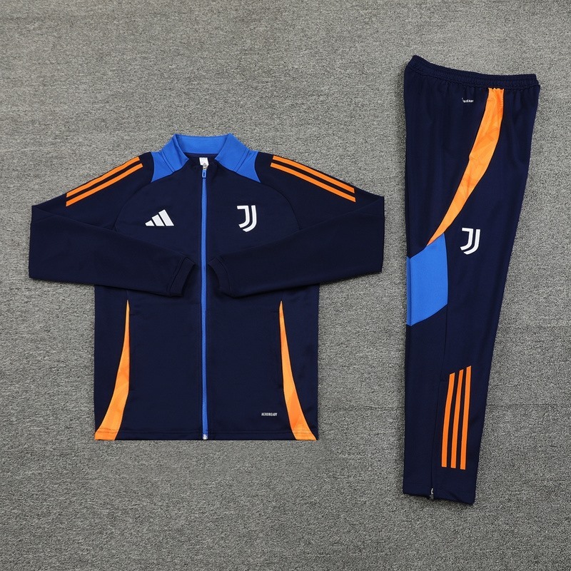2024 Juventus Royal Blue Jacket Training Suit Set Football Team Shirt Sports Fashion
