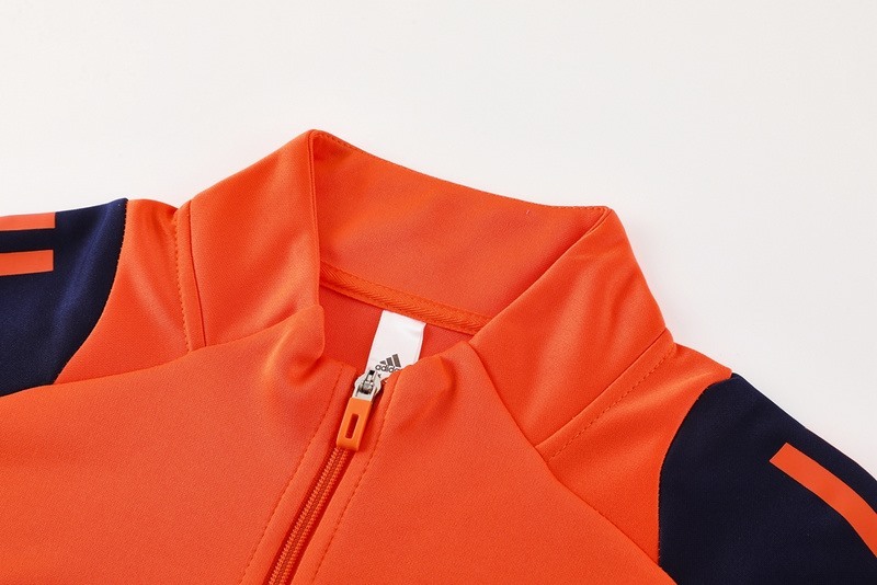 2024 Manchester United Orange Jacket Training Suit Set Football Team Shirt Sports Fashion