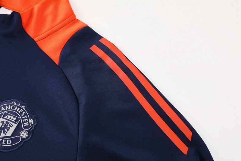 2024 Manchester United Royal Blue Jacket Training Suit Set Football Team Shirt Sports Fashion