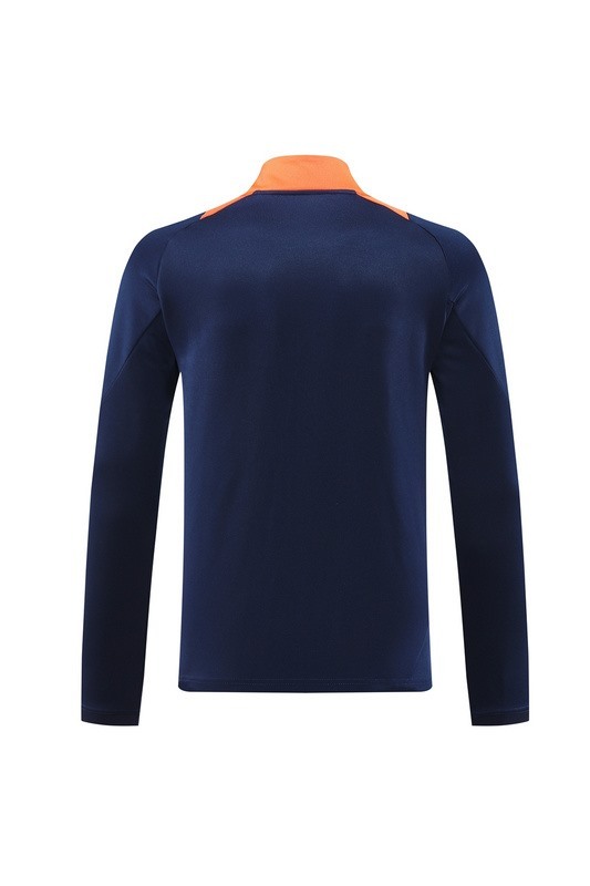 2024 Manchester United Royal Blue Jacket Training Suit Set Football Team Shirt Sports Fashion