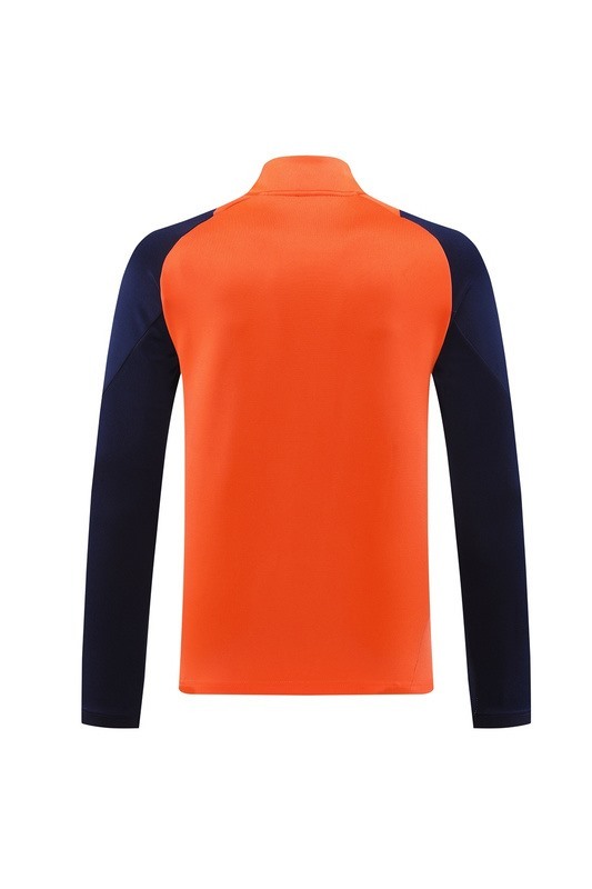 2024 Manchester United Orange Jacket Training Suit Set Football Team Shirt Sports Fashion