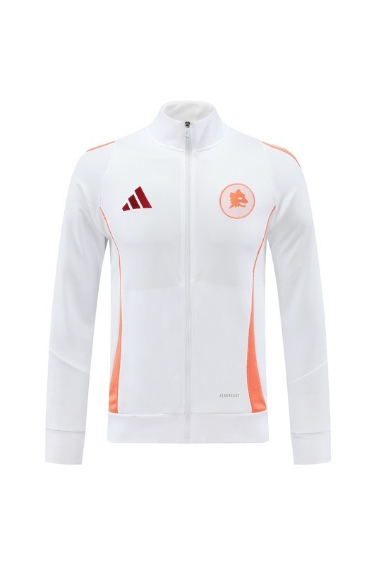 2024 Roma White Jacket Training Suit Set Football Team Shirt Sports Fashion