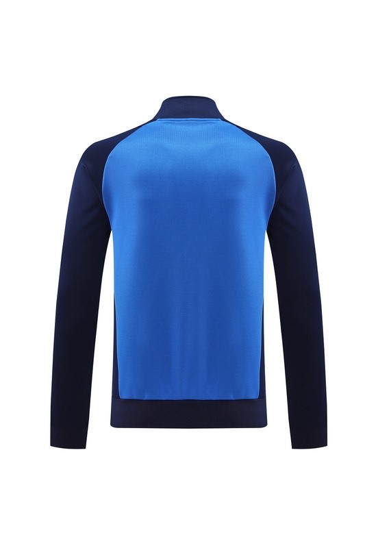 2024 Manchester United Royal Blue Jacket Training Suit Set Football Team Shirt Sports Fashion