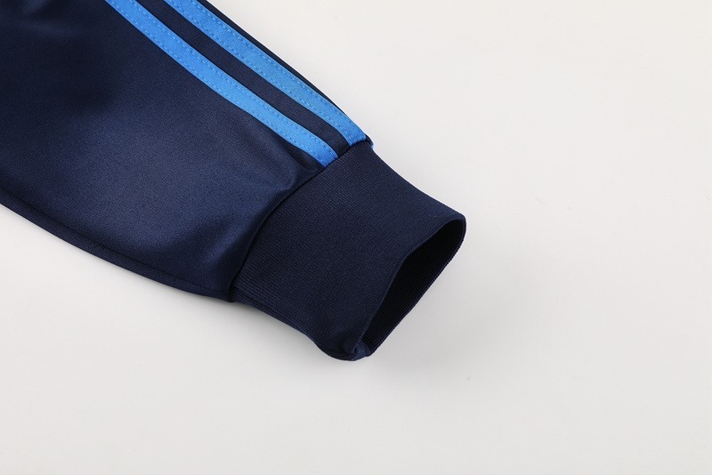 2024 Manchester United Royal Blue Jacket Training Suit Set Football Team Shirt Sports Fashion
