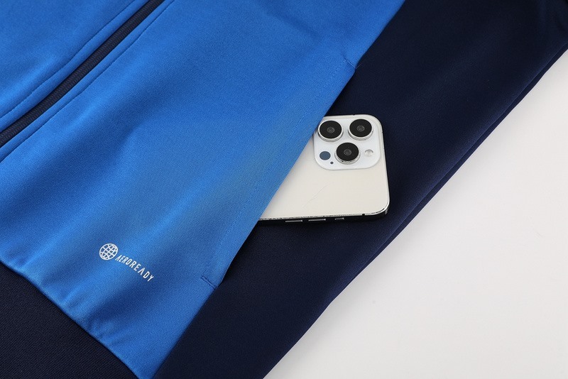 2024 Manchester United Royal Blue Jacket Training Suit Set Football Team Shirt Sports Fashion