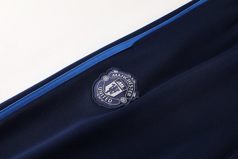 2024 Manchester United Royal Blue Jacket Training Suit Set Football Team Shirt Sports Fashion