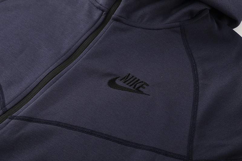 2024 Nike steel gray Hoodie Jacket Kit Set Football Team Shirt Sports Fashion