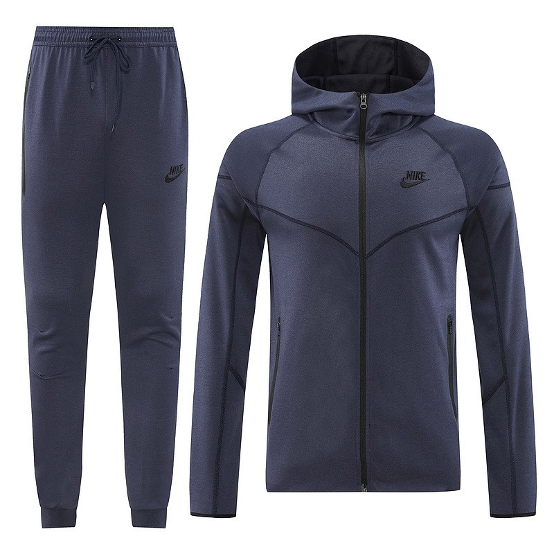 2024 Nike steel gray Hoodie Jacket Kit Set Football Team Shirt Sports Fashion