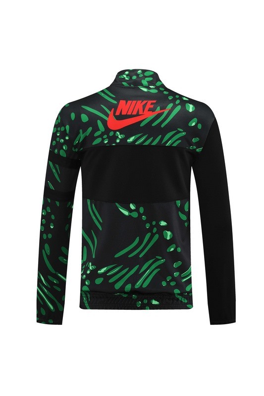 2024 Nigeria Black green Jacket Training Suit Set Football Team Shirt Sports Fashion