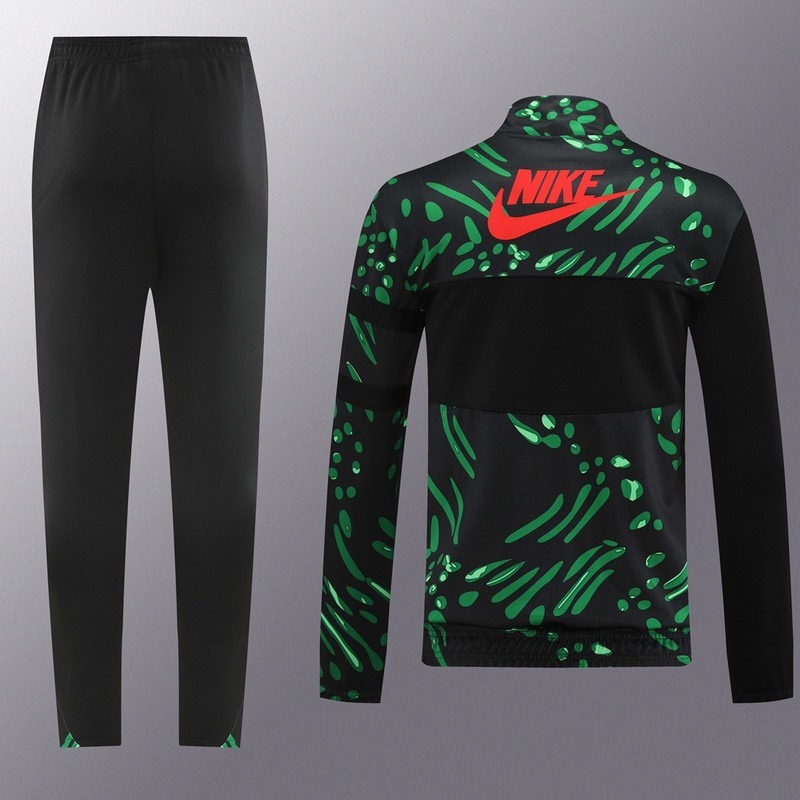 2024 Nigeria Black green Jacket Training Suit Set Football Team Shirt Sports Fashion