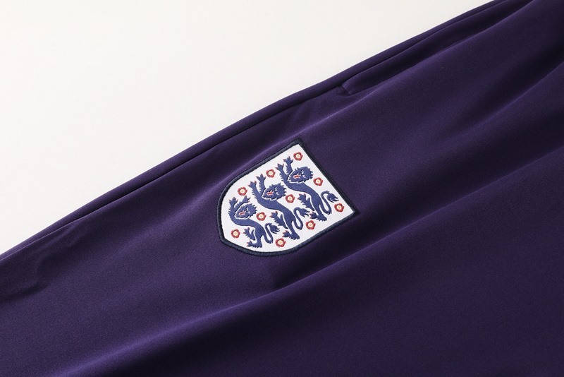 2024 England purple Jacket Training Suit Set Football Team Shirt Sports Fashion