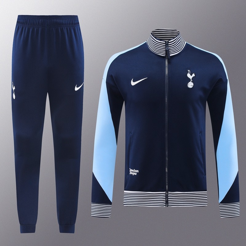 2024 Tottenham Hotspurs Royal Blue Jacket Training Suit Set Football Team Shirt Sports Fashion