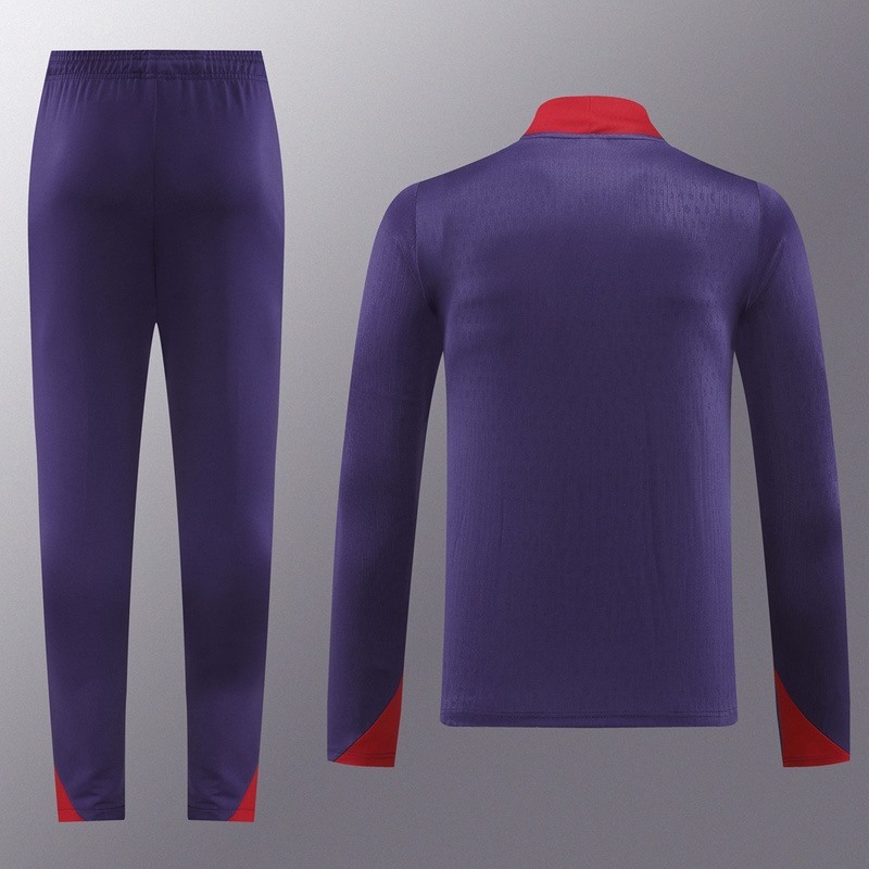 2024 England purple Jacket Training Suit Set Football Team Shirt Sports Fashion