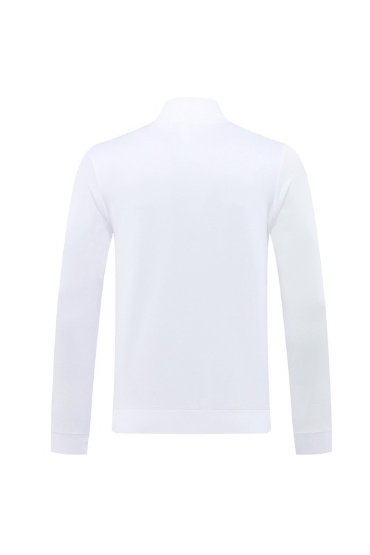 2024 Real Madrid White Jacket Training Suit Set Football Team Shirt Sports Fashion
