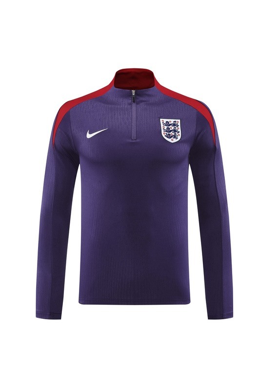 2024 England purple Jacket Training Suit Set Football Team Shirt Sports Fashion